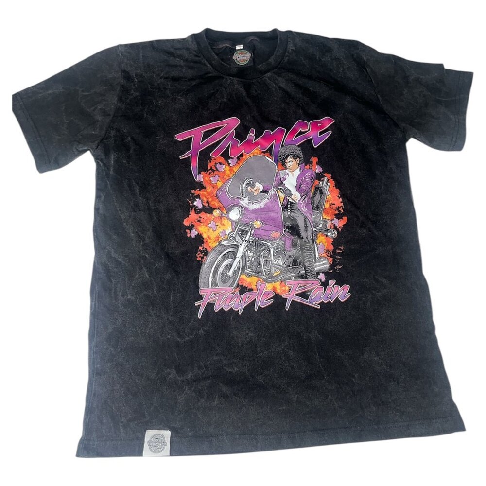 RARE Vintage Historically Black Apparel Prince Purple Rain Short Sleeve T-Shirt